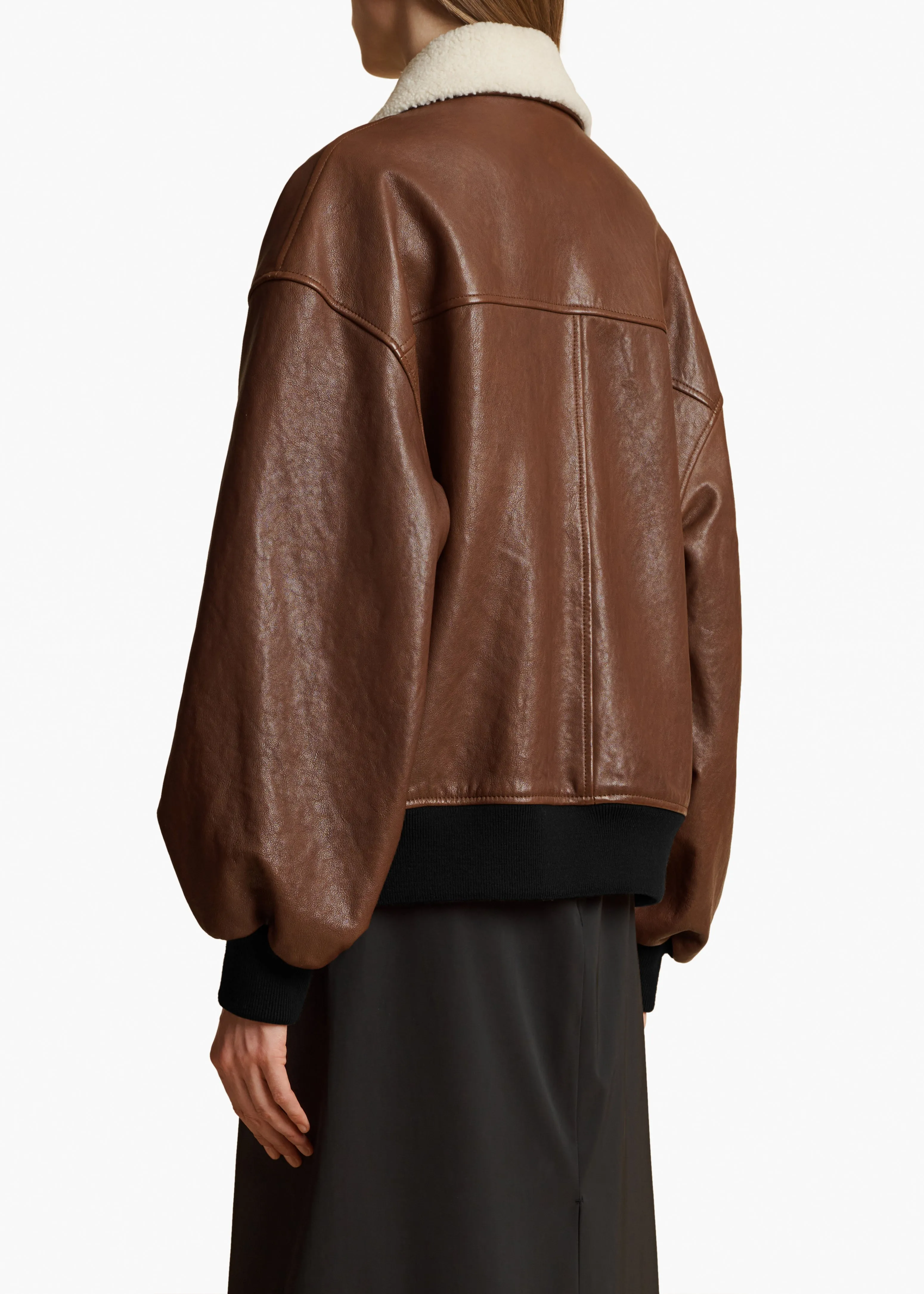 Shellar Jacket in Classic Brown Leather