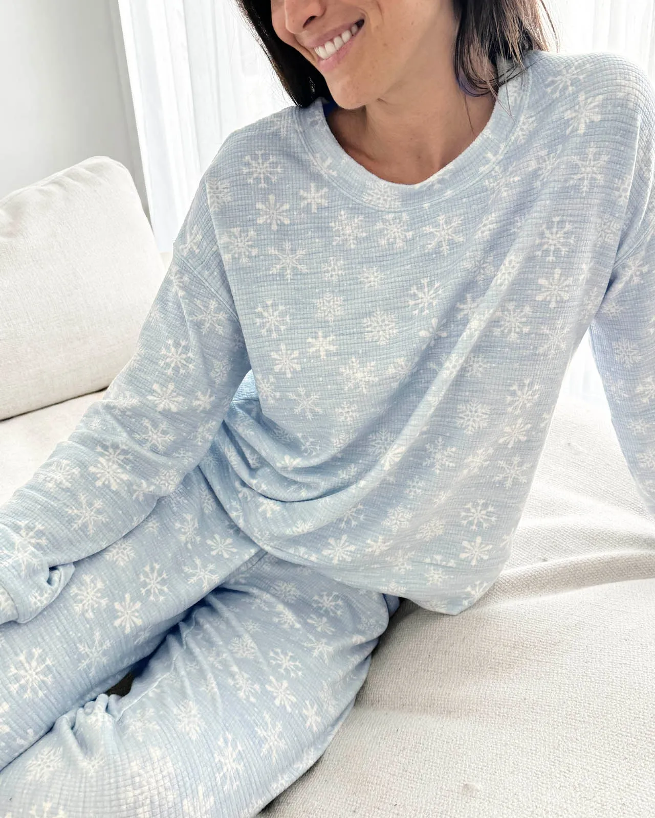 Snowflake Marna Waffle Thermal PJ Set