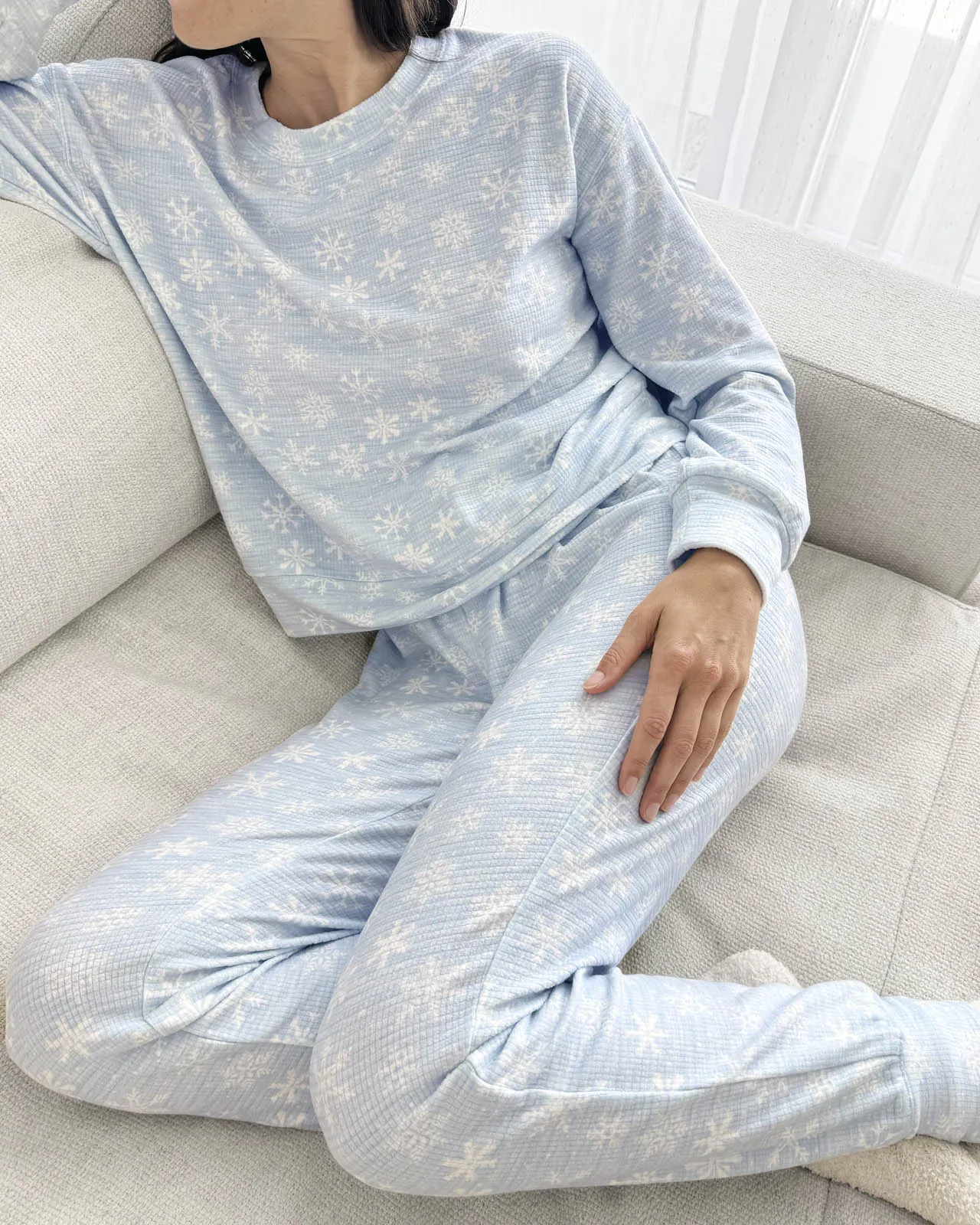 Snowflake Marna Waffle Thermal PJ Set