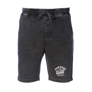 The Script Fleece Shorts, Black Mineral