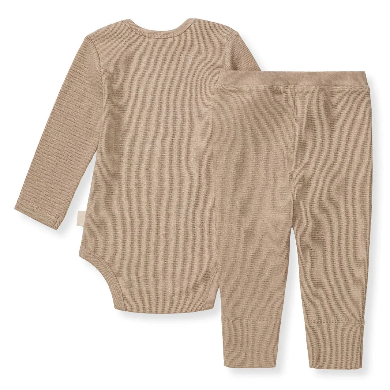 Thermal Bodysuit and Pant Set - Cremini