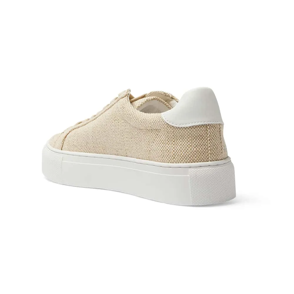 Trio Sneaker in Linen Leather