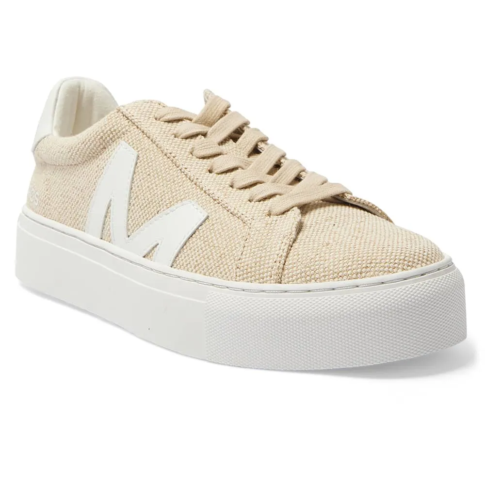 Trio Sneaker in Linen Leather