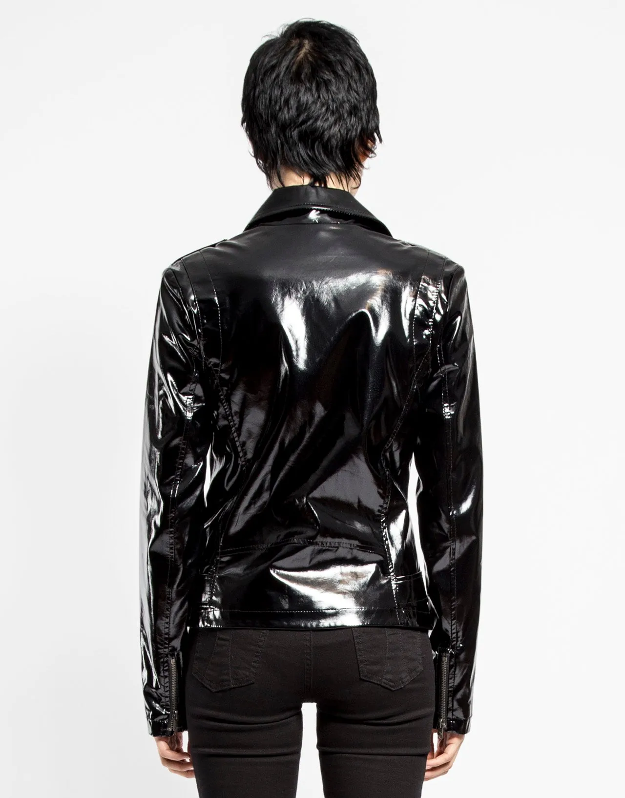 Vinyl Moto Jacket