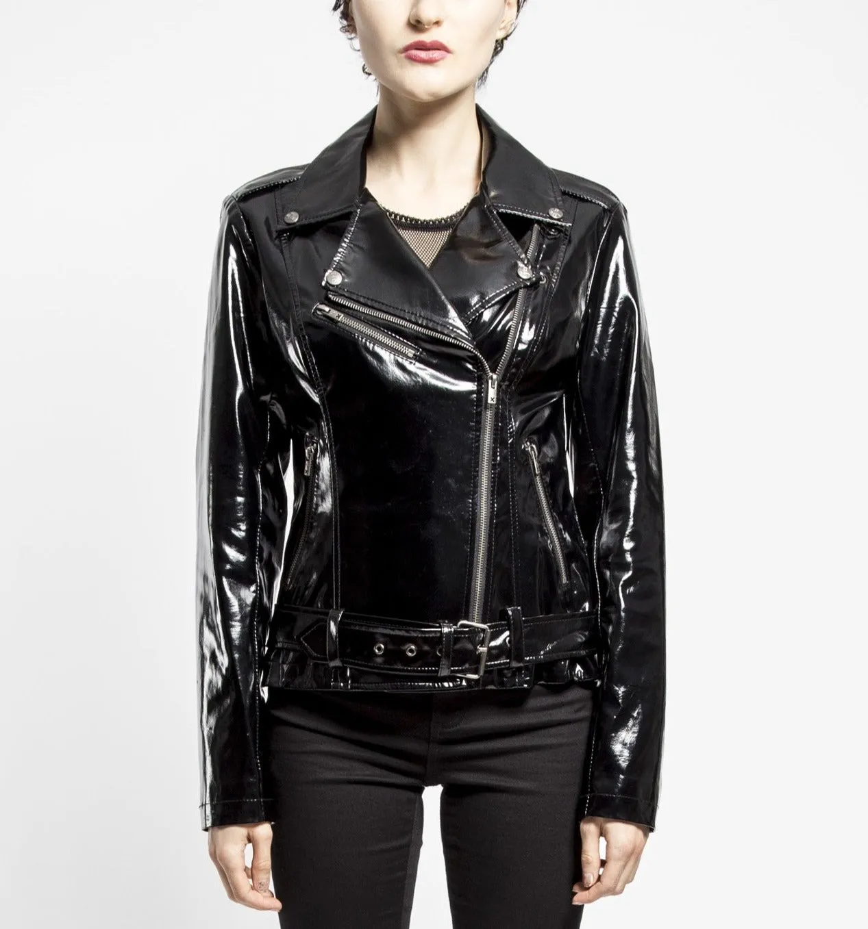 Vinyl Moto Jacket