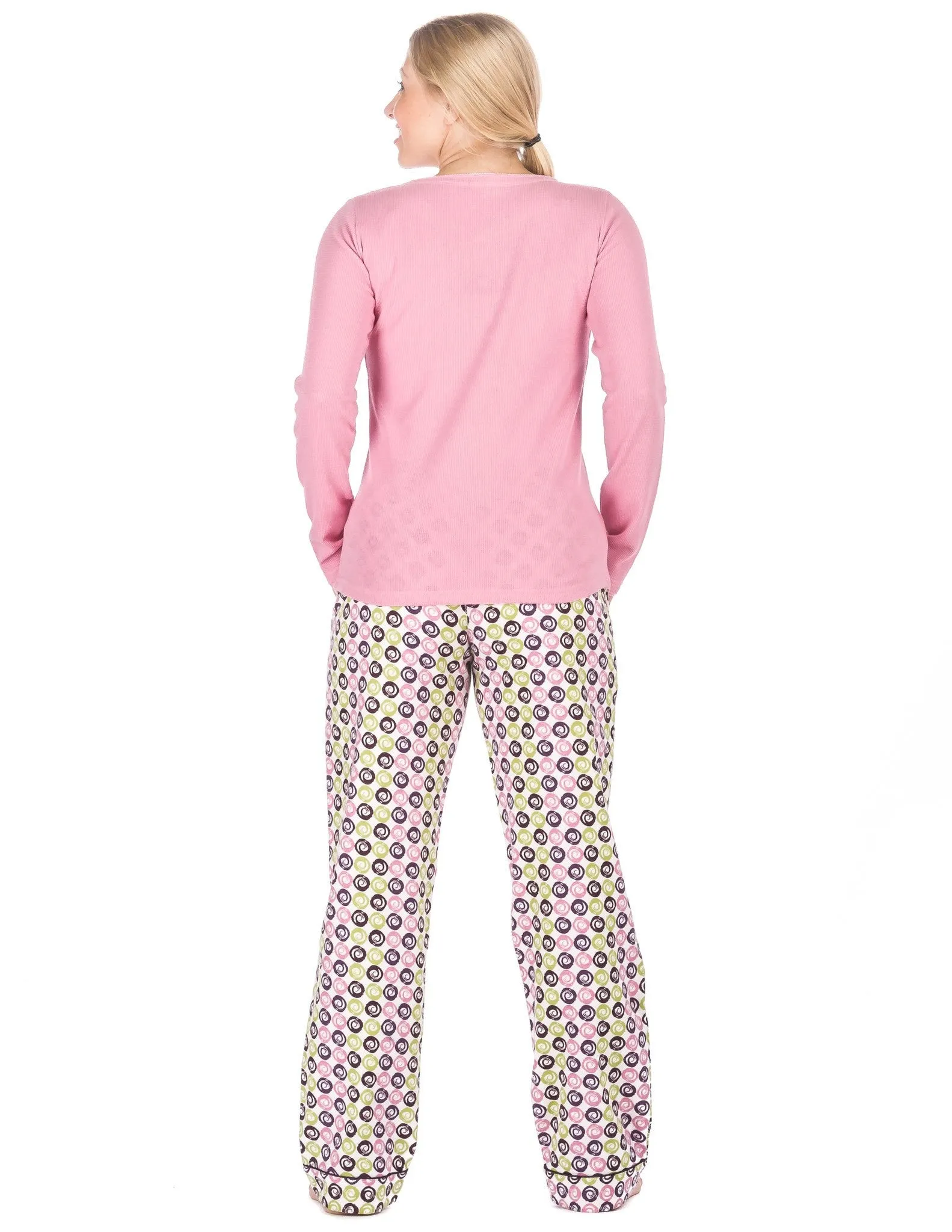 Womens Premium 100% Cotton Flannel Loungewear Set - Relaxed Fit