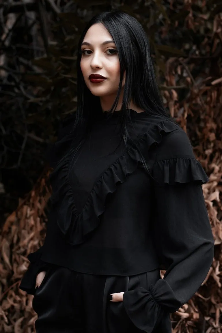 Zebulon Ruffle Blouse by Lively Ghosts