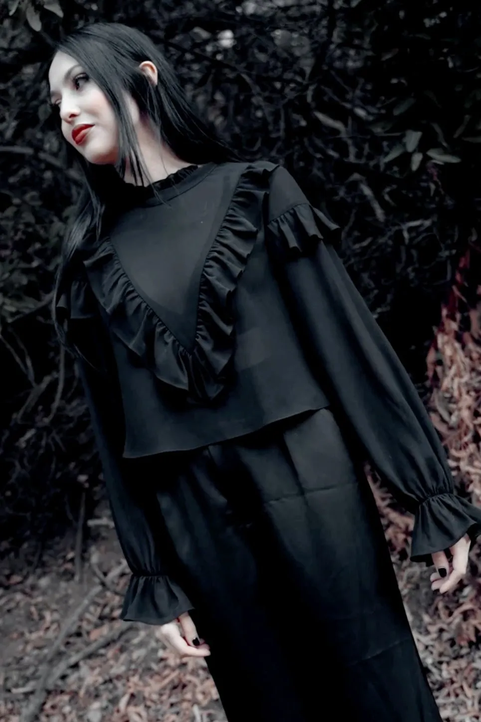 Zebulon Ruffle Blouse by Lively Ghosts