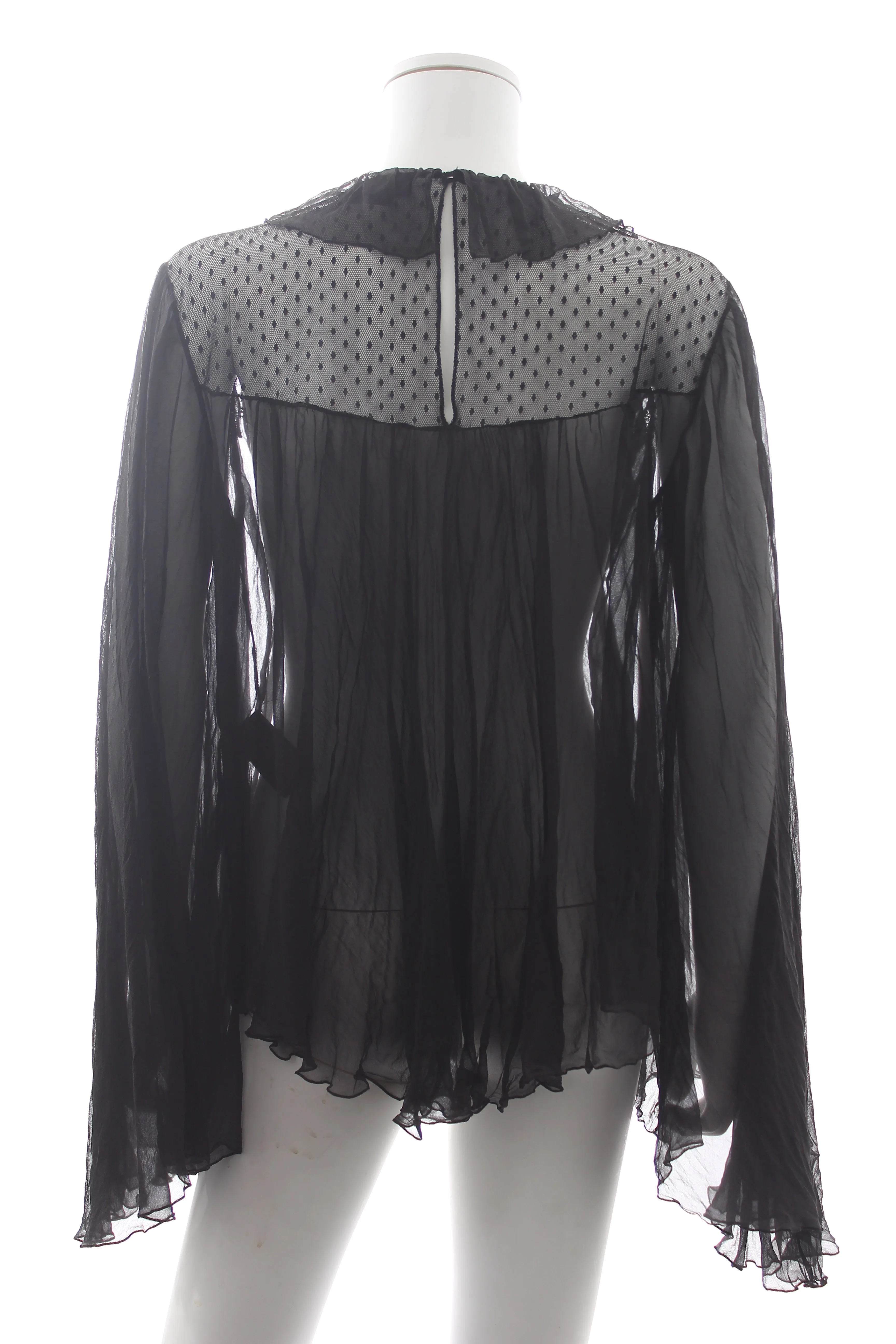 Zuhair Murad Embroidered Silk-Chiffon Blouse